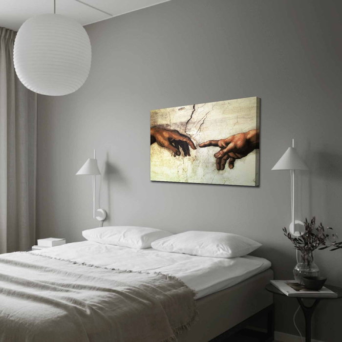 Wallity Cuadro Decorativo sobre Lienzo de Miguel Ángel 70 x 100 cm Wallity Cuadro Decorativo sobre Lienzo de Miguel Ángel 70 x 100 cm
